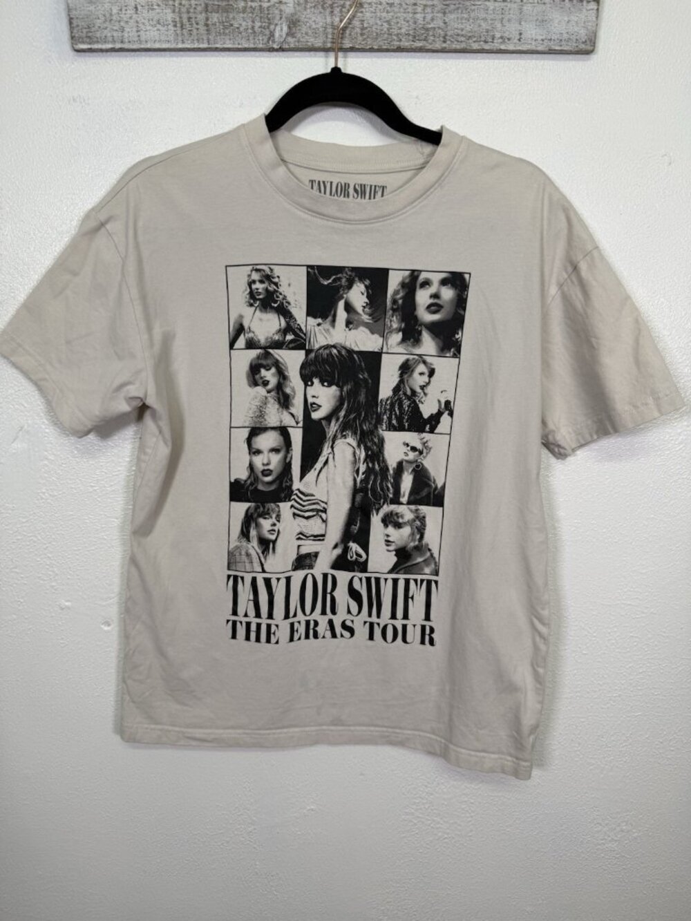 Taylor Swift Adult Tee X-Small The Eras Tour Official Merch Cream Beige T Shirt